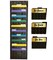 Carson Dellosa 10 File Folder Pocket Chart for Classroom with a 6-Pack of Gold and Black Teacher File Folders, Classroom Organization Essentials, Hanging File Folder Pocket Chart